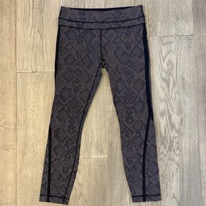 Lululemon reflective dot pattern crop leggings